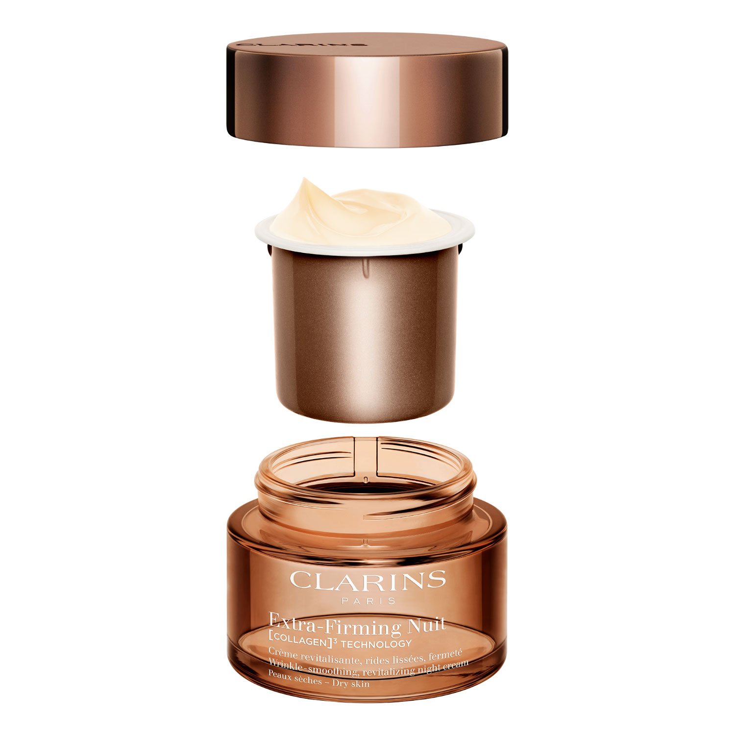 Extra-Firming Nuit [COLLAGEN]³ TECHNOLOGY Crème Peaux sèches refillable