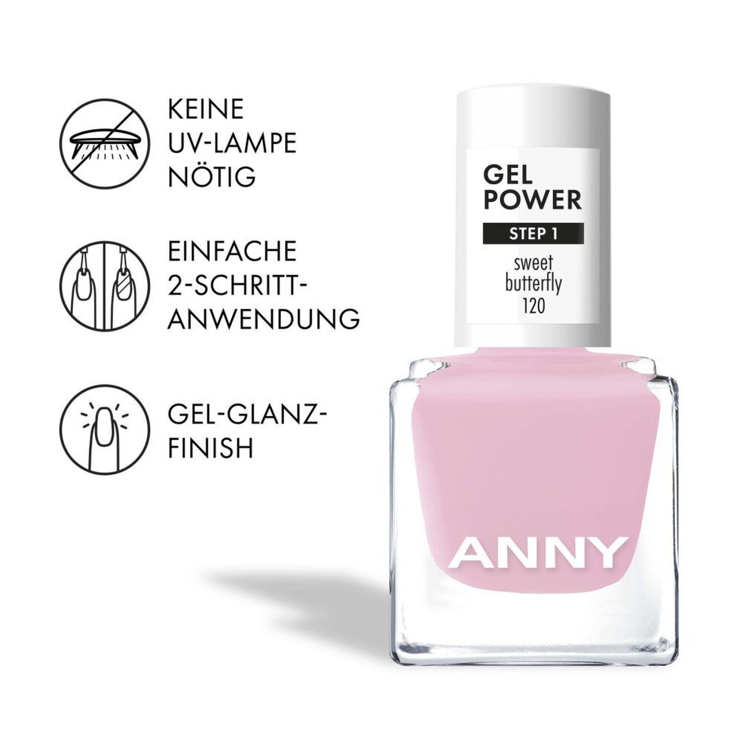 Gel Power Nail Polish 120 sweet butterfly